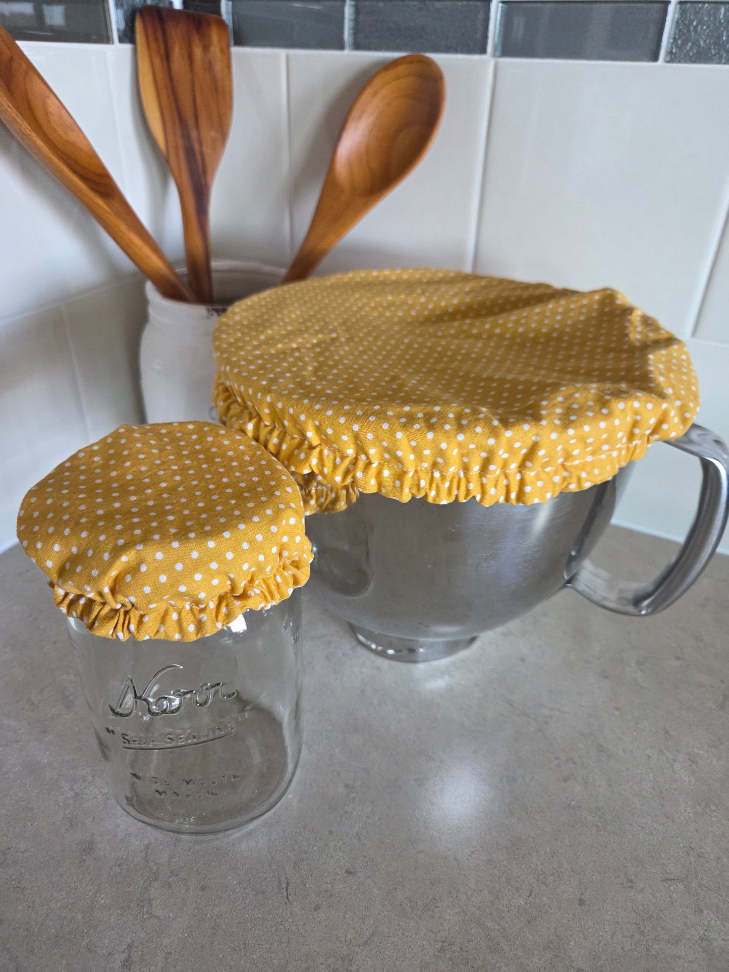 Jar & Bowl cover set of 2